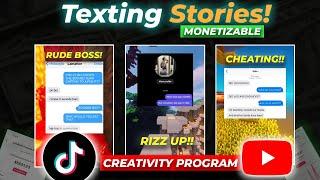How to Make Chat Story Video for TikTok Creativity Program & Youtube  Viral Nichehere is how