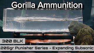 Gorilla Ammunition 300 BLK 205gr Punisher Series - Expanding Subsonic
