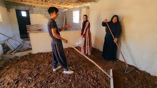 The arrival of Abolfazls mother and leveling the floor of the house using soil