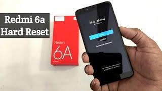 Redmi 6a Hard Reset  Pattern Unlock  Password Remove