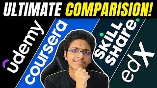 UDEMY Vs COURSERA Vs SKILLSHARE  WHICH IS THE BEST PLATFORM TO LEARN SKILLS