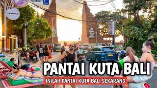 RAMAI SITUASI PANTAI KUTA BALI  PANTAI KUTA BALI SAAT INI