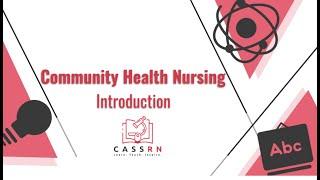 Community Health Nursing Introduction