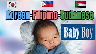 Our Blasian Baby Boy  Korean Filipino Sudanese Canadian  Baby #3 Mixed Race Family