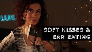 ASMR  Soft Kisses & Ear Eating ^ Sleep Well ^