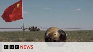 China space probe returns to Earth with rare Moon rocks  BBC News