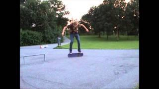 Skateboarding Freestyle practice