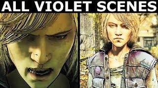 All Violet Scenes - The Walking Dead Final Season 4 Episode 2 Telltale Series