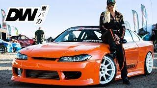 Tess drifts the 500hp Driftworks Silvia S15