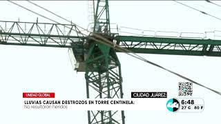 Lluvias causan destrozos en torre centinela