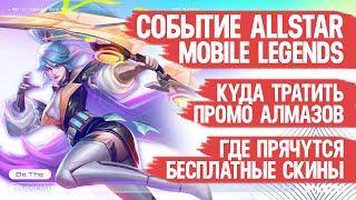 ПРОМО АЛМАЗЫ Mobile Legends \ Бесплатные СКИНЫ и ГЕРОИ \ Обзор События ALLSTAR \ Как Это работает