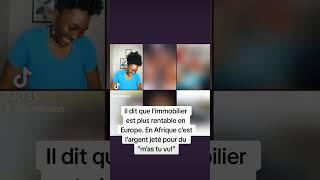  Investir dans limmobilier en Afrique cest jeter de largent pour du  mas tu vu  replay live