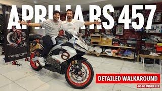 Rajasthan first Aprilia RS 457cc most detailed walkaround  Your doubts answered  refined power