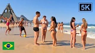 5K ⁶⁰ COPACABANA BEACH DJ ALOK concert sound test   Walking tour