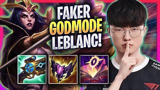 FAKER LITERALLY GOD MODE WITH LEBLANC - T1 Faker Plays Leblanc MID vs Karma  Season 2024