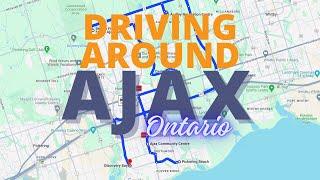 Ajax City Drive - 4K  Driving Around the Town of Ajax Ontario  Canada Vlog