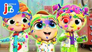 Colorful Bubble Party Song 🫧 Little Angel  Netflix Jr