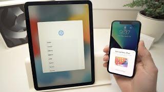 Connect iPhone to iPad Air 5 2022 to Setup Quick Start