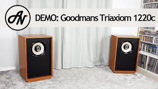 Goodmans Triaxiom 1220c Vintage Speakers - Video Demonstration