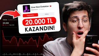 YOUTUBERLARIN KAZANCINI GÖSTEREN SİTE  MrBeast Yapmış...