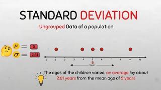 Population Standard deviation for individual series data Ungrouped data #sigma #maths #statistics