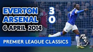 PL CLASSIC EVERTON 3-0 ARSENAL  NAISMITH AND LUKAKU STUN GUNNERS - 6 APRIL 2014