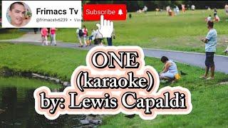 Lewis Capaldi - ONE karaoke version