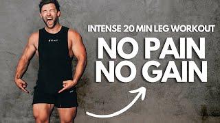 INTENSE 20 MIN LEG WORKOUT  EMOM WORKOUT with Dumbbells Week 3 Workout 2