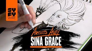 Watch Storm Sketched By Sina Grace Artists Alley  SYFY WIRE