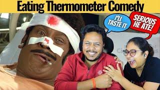 Eating Thermometer Comedy  Vadivelu Kacheri Arambam #Comedy Scenes REACTION  Part-2