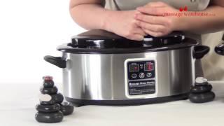 6 Quart Digital Hot Stone Heater REVIEW and DEMONSTRATION from Massage Warehouse UK
