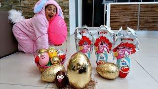 GOLDEN EGG Easter Egg Hunt Toys Challenge For Kids Pretend Play  Toys AndMe
