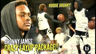 HOODIE BRONNY ACTIVATED Bronny James & Mikey Williams DUNKING & JELLY at #JordanFOF