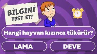 BİLGİ YARIŞMASI TESTİ  ⏰  40 Soruda Genel Kültürünü TEST ET   Bul Bakalım