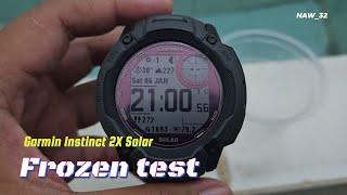 Garmin Instinct 2X Solar Frozen Torture Test. Will it Survive??