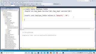 92.CREATING TABLE AND USING INSERTUPDATEDELETE STATEMENTS