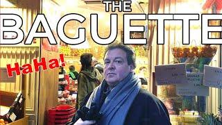 THE BAGUETTE. DAN FINDS AN INGENIOUS WAY TO CARRY HIS BAGUETTE. TRY NOT TO LAUGH STREET FOOD.