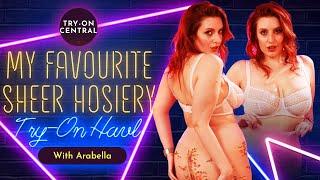 Arabella  Hosiery & Tights Try On Haul  Seethru & Sheer Pantyhose