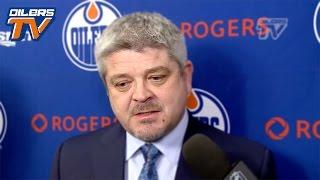 Oilers TV Coach McLellan Post-Game Interview March 4 2016
