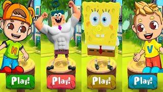 Tag with Ryan SpongeBob vs Vlad and Niki - Run GamePlay