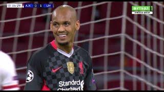 Fabinho puts in a MOTM performance Ajax vs Liverpool 0-1 22102020 HD