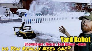 do You Really Need a Robot Snowblower? Yarbo w SnowBlower s1 module NOT JUST a snowblower