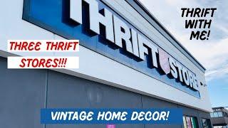 THREE THRIFT STORES 25 minutes of vintage shopping THRIFT WITH ME