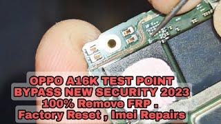 OPPO A16K Latest Security 2023 How To Connect Mobile To Flash Boxes Via Test Point