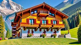 Interlaken Switzerland 4K Walking tour in Swiss Alps January 2024