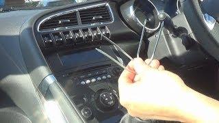 Radio Removal Peugeot 3008 2008-Present  JustAudioTips