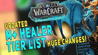 Dragonflight M+ HEALER TIER LIST UPDATED  Ranking ALL Healers After HUGE Healing Changes - WoW