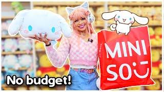 BUYING ONLY CINNAMOROLL AT MINISO Shop with Me No Budget Challenge #sanrio #miniso #shopping