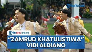 Penampilan Memukau Vidi Aldiono Menyanyikan Zambrud Khatulistiwa saat Peringatan HUT ke 79 RI di Ist