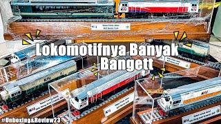 #Unboxing&Review23 - Buka Paket Ternyata Isinya 6 Miniatur Lokomotif & 1 Kereta Panoramic SKALA HO